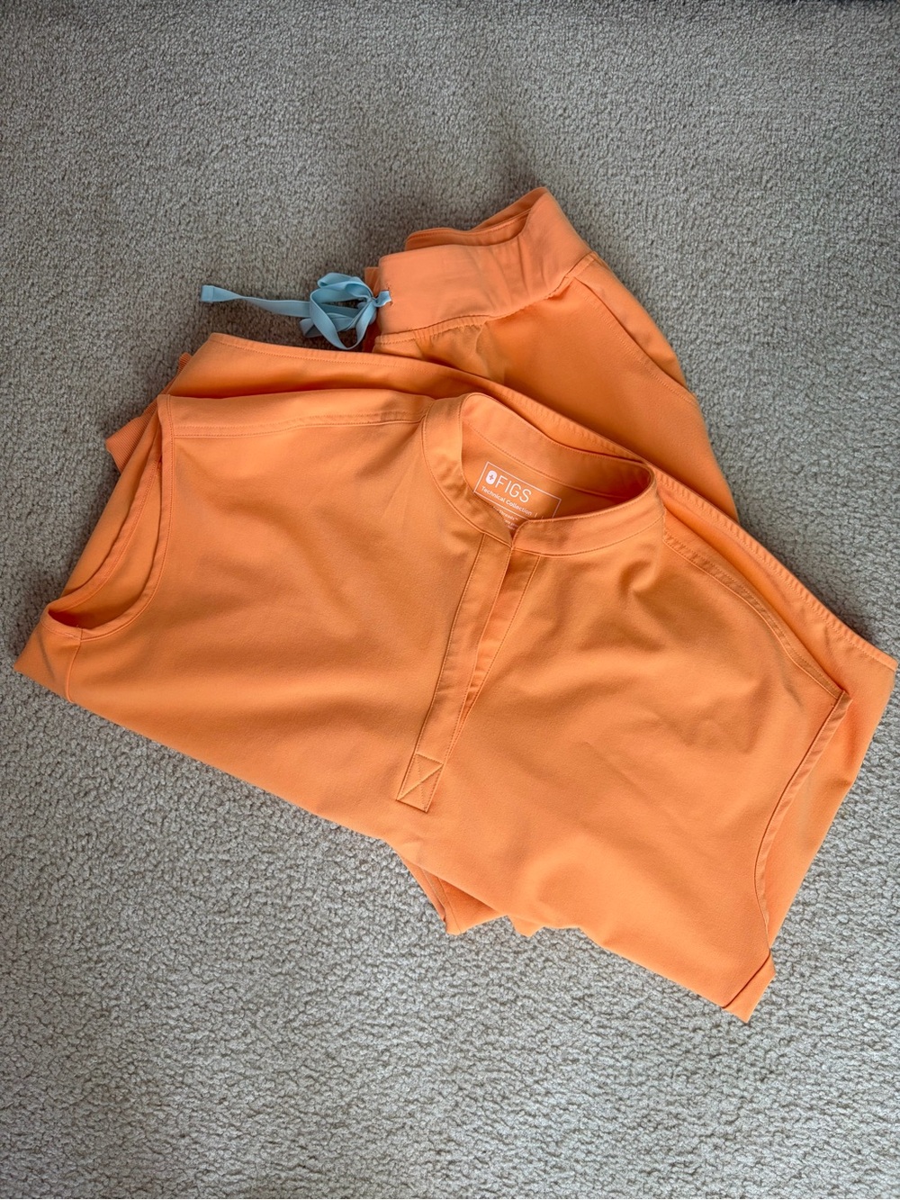 Figs Orange Medical Scrub Set